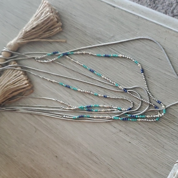 Lucky Brand Jewelry - Lucky Brand silver and turquoise strand necklace